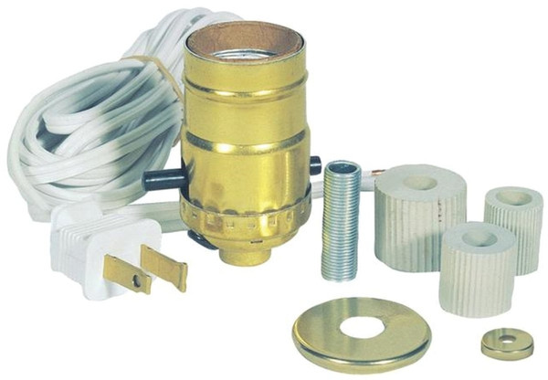 Westinghouse 7002500 Lamp Kit, Plug-In, Sockets, Metal, Brass, For: Standard Base 150 W Bulb [SKU: ORG1439942]