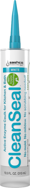 SASHCO CleanSeal 11073 Caulk, White, 4 to 5 days Curing, 40 to 100 deg F, 10.5 oz Tube [SKU: ORG2669745]