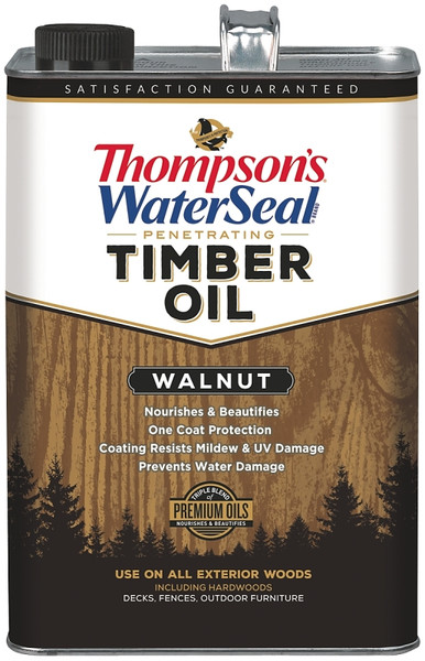 Thompson's WaterSeal TH.049841-16 Timber Oil, Walnut, 1 gal [SKU: ORG7126295]