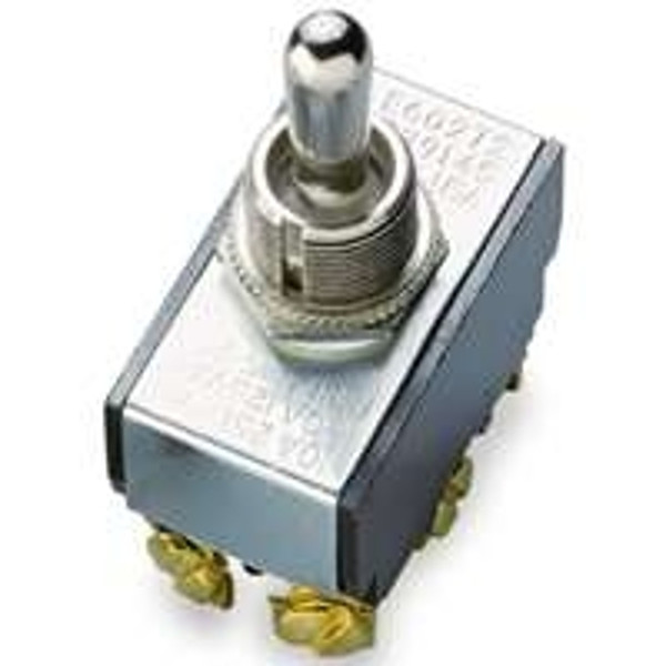 GB GSW-16 Toggle Switch, 125/250 V, DPDT, Screw Terminal, Silver [SKU: ORG6434617]