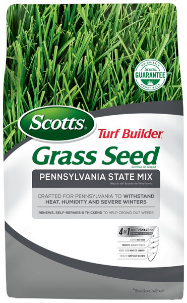 Scotts Turf Builder 18325 Pennsylvania State Mix Grass Seed, 3 lb Bag [SKU: ORG2260990]