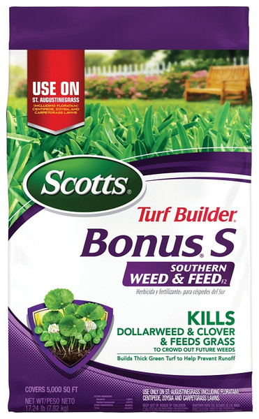 Scotts Turf Builder Bonus S 21030A Southern Weed and Feed Fertilizer, 17.34 lb Bag, Solid, 29-0-10 N-P-K Ratio [SKU: ORG7379506]