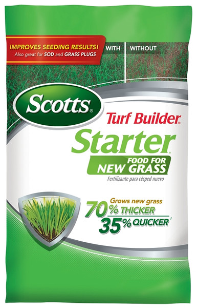 Scotts Turf Builder Starter 21814 Lawn Food Bag, Granular, 24-25-4 N-P-K Ratio [SKU: ORG5952023]