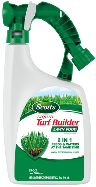 Scotts Turf Builder 5420406 Lawn Food, 32 fl-oz Bottle, Liquid, 29-0-3 N-P-K Ratio [SKU: ORG2810067]