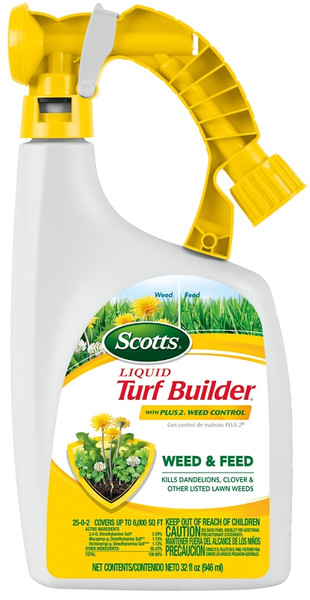 Scotts Turf Builder 5621106 Weed Killer, Liquid, Spray Application, 32 oz [SKU: ORG7380116]