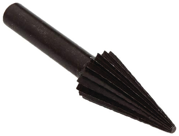 Forney 60074 Conical Shaped Rotary File, 1/2 in Dia Cutting, 1/4 in Dia Shank, Steel [SKU: ORG8914848]