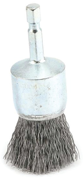 Forney 72737 Wire End Brush, 1 in Dia, 0.012 in Dia Bristle, Steel Bristle [SKU: ORG8912339]