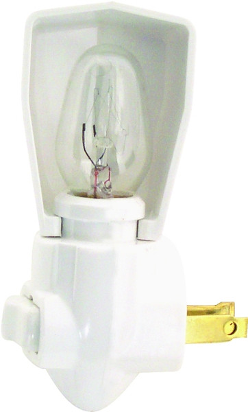 Eaton Wiring Devices BP850W Night Light, 15 A, 125 V, 4 W, Incandescent Lamp, White Light, Plastic Fixture [SKU: ORG6088652]