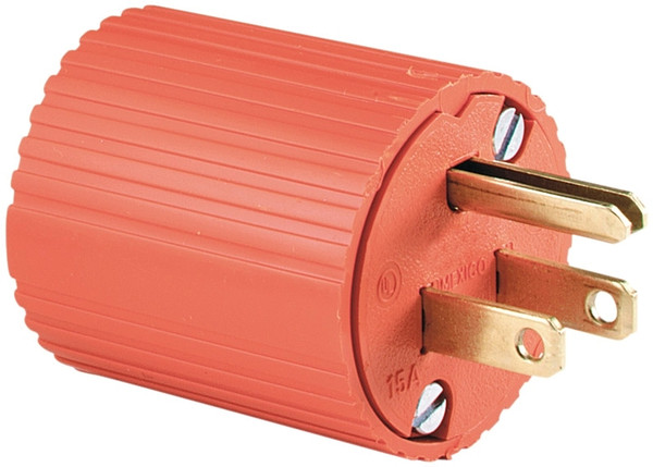 Eaton Wiring Devices 6867-BOX Electrical Plug, 2 -Pole, 15 A, 125 V, NEMA: NEMA 5-15, Orange [SKU: ORG6905046]