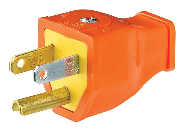 Eaton Wiring Devices BP399O Electrical Plug, 2 -Pole, 15 A, 125 V, NEMA: NEMA 5-15 [SKU: ORG3973104]