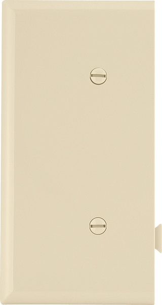 Eaton Cooper Wiring STE14V Wallplate, 2-9/16 in L, 4.84 in W, 1 -Gang, Polycarbonate, Ivory, High-Gloss [SKU: ORG2865517]