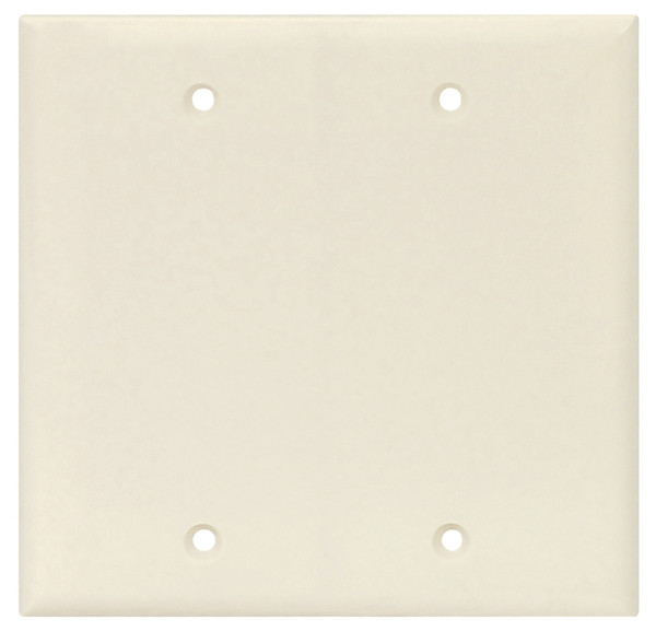 Eaton Wiring Devices PJ23LA Blank Wallplate, 4.87 in L, 4.97 in W, 0.08 in Thick, 2 -Gang, Polycarbonate [SKU: ORG8232035]
