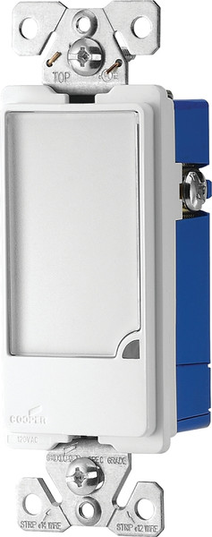 Eaton Cooper Wiring Patrol Series 7737W-K Night Light, 120 V, 1 W, 3-Lamp, LED Lamp, White Light, 140 Lumens [SKU: ORG5441357]