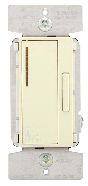 Eaton Wiring Devices ARD-C2-K-L Accessory Dimmer, 1 -Pole, 120 V, 60 Hz, Ivory/Light Almond/White [SKU: ORG3405214]