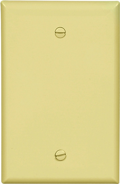 Eaton Cooper Wiring PJ13V Wallplate, 3-1/2 in L, 1/4 in W, 1 -Gang, Polycarbonate, Ivory, Box Mounting [SKU: ORG6459663]