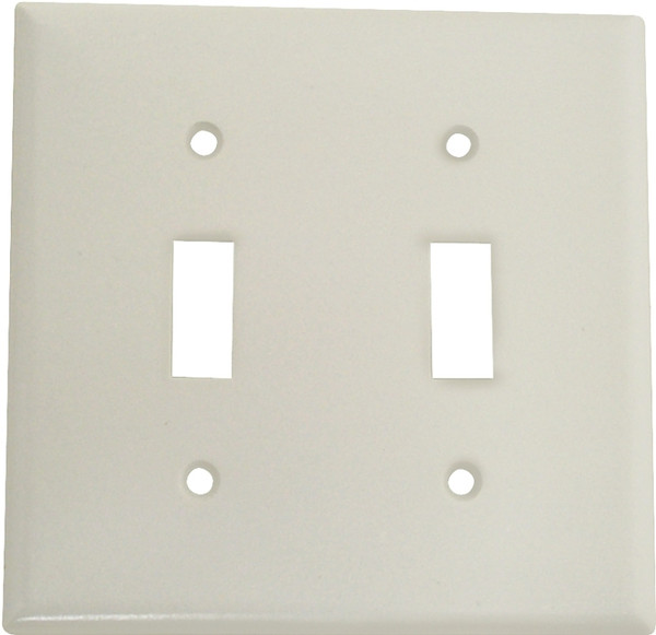 Eaton Wiring Devices 2139W-BOX Wallplate, 4-1/2 in L, 4-9/16 in W, 2 -Gang, Thermoset, White, High-Gloss [SKU: ORG6326771]