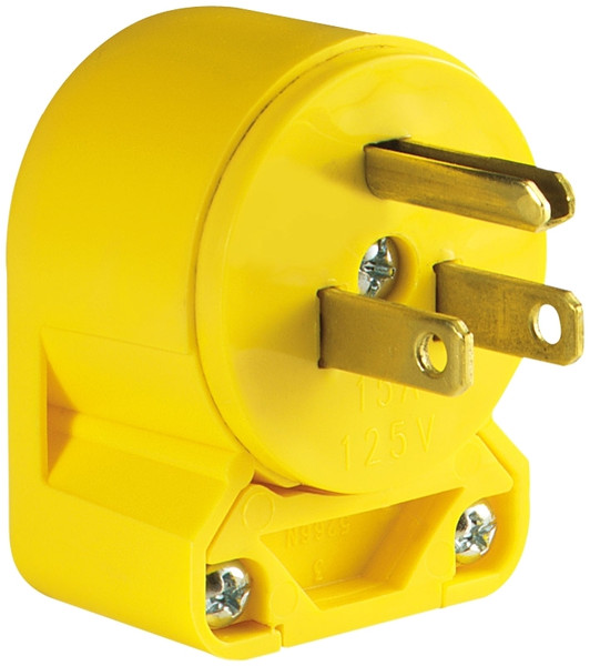 Eaton Wiring Devices 4867AN-BOX Electrical Plug, 2 -Pole, 15 A, 125 V, NEMA: NEMA 5-15, Yellow [SKU: ORG6088462]