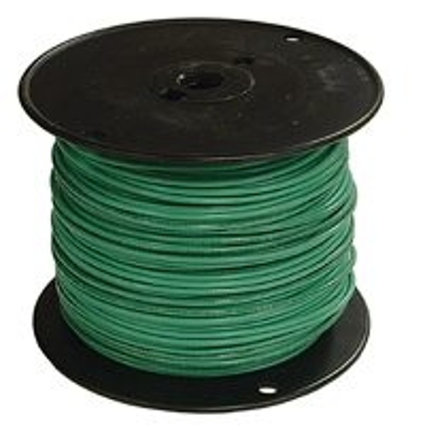Southwire 14GRN-STRX500 Building Wire, 14 AWG Wire, 1 -Conductor, 500 ft L, Copper Conductor, Nylon Sheath [SKU: ORG7958432]