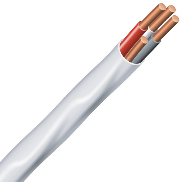 Romex 14/3NM-WGX25 Building Wire, 14 AWG Wire, 3 -Conductor, 25 ft L, Copper Conductor, PVC Insulation [SKU: ORG6998744]
