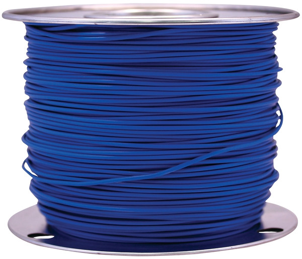 CCI 55879923 Primary Wire, 10 AWG Wire, 1-Conductor, 60 VDC, Copper Conductor, Blue Sheath, 100 ft L [SKU: ORG7116353]