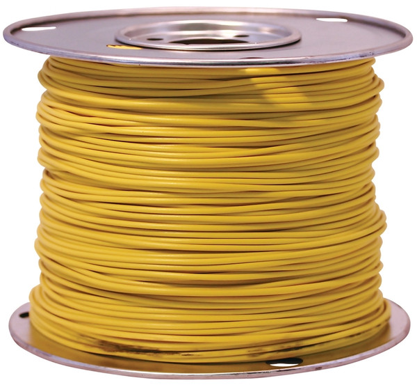 CCI 55672223 Primary Wire, 10 AWG Wire, 1-Conductor, 60 VDC, Copper Conductor, Yellow Sheath, 100 ft L [SKU: ORG7116361]