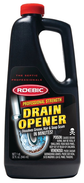 ROEBIC PDO Drain Opener, Liquid, Clear, Odorless, 1 qt Bottle [SKU: ORG6868079]