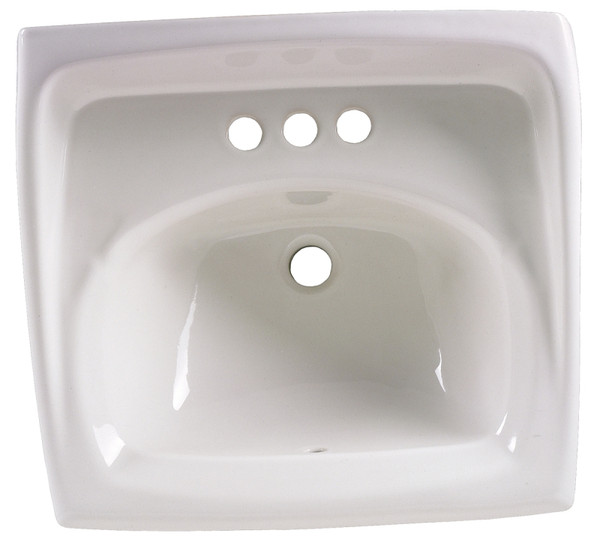 American Standard Lucerne 0355.012.020 Bathroom Sink, Rectangular Basin, 3-Deck Hole, 18-1/4 in OAW, 12-1/8 in OAH [SKU: ORG5719851]