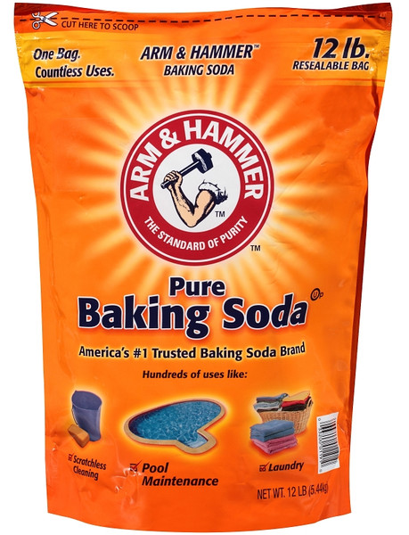 R3 01191 Resealable Baking Soda, 12 lb Bag, Crystalline, White [SKU: ORG4739660]