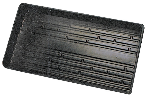Jiffy TTRAY Plant Tray, 11 in L Tray, 22 in W Tray, Plastic, Black [SKU: ORG4532420]