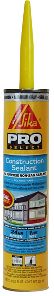 Sikaflex 654546 Construction Sealant, Aluminum Gray, 10.1 oz Cartridge [SKU: ORG5855812]