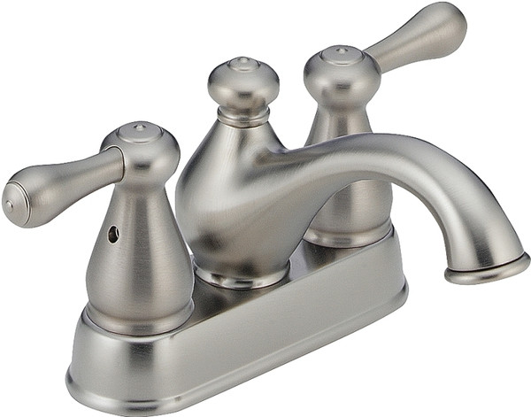 DELTA Leland Series 2578LFSS-278SS Bathroom Faucet, 1.2 gpm, 2-Faucet Handle, Brass, Stainless Steel, Lever Handle [SKU: ORG9202334]