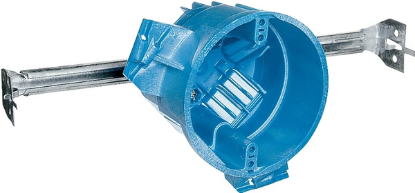 Carlon BH525H Ceiling Box, 4 in W, 4 in D, 3 in H, 1 -Gang, Polycarbonate, Blue [SKU: ORG4812566]