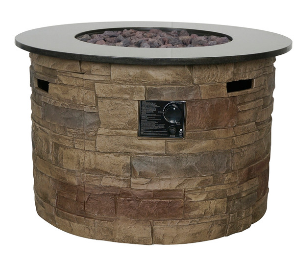 Seasonal Trends 52074 Morgan Hill Fire Table, 36 in W, Round Table [SKU: ORG7416209]
