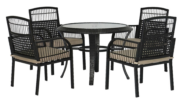 Seasonal Trends Catalonia Dining Set, Woven, 5 Pc [SKU: ORG7651201]