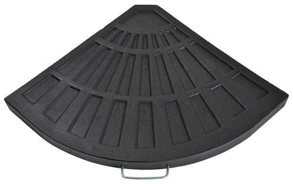 Seasonal Trends 59941 Offset Umbrella Base, 1.57 in H, Resin/Steel/Plastic, Black [SKU: ORG7224041]