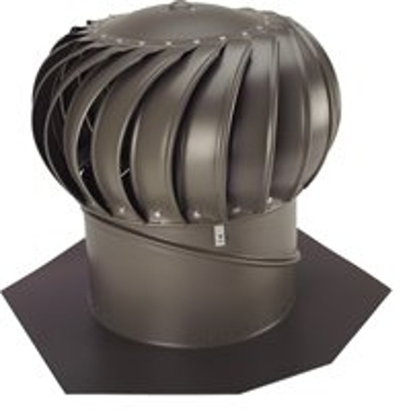LOMANCO Whirlybird BIB12WB Turbine Ventilator, 12 in Dia Throat, Aluminum, Weathered Bronze [SKU: ORG7984669]