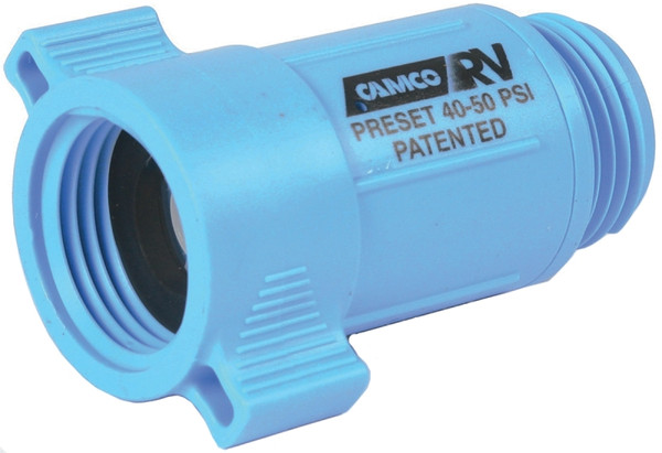 CAMCO 40143 Water Pressure Regulator, 3/4 in ID, Female x Male, 40 to 50 psi Pressure, ABS, Blue [SKU: ORG2830115]