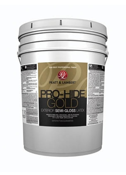 Pratt & Lambert Pro-Hide Gold Z8600 0000Z8692-20 Exterior Paint, Semi-Gloss, Base 2, 5 gal [SKU: ORG7382930]