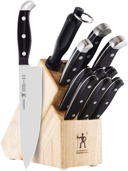 Henckels International Statement Series 35309-000 Knife Block Set, 12-Piece, Stainless Steel, Black, Satin [SKU: ORG0513879]