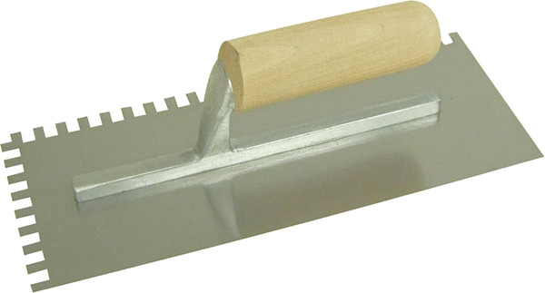 QLT 973 Trowel, 11 in L, 4-1/2 in W, Square Notch, Straight Handle [SKU: ORG6946800]
