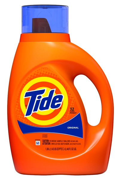 Tide 40213 Laundry Detergent, 46 oz Bottle, Liquid, Original [SKU: ORG4673489]