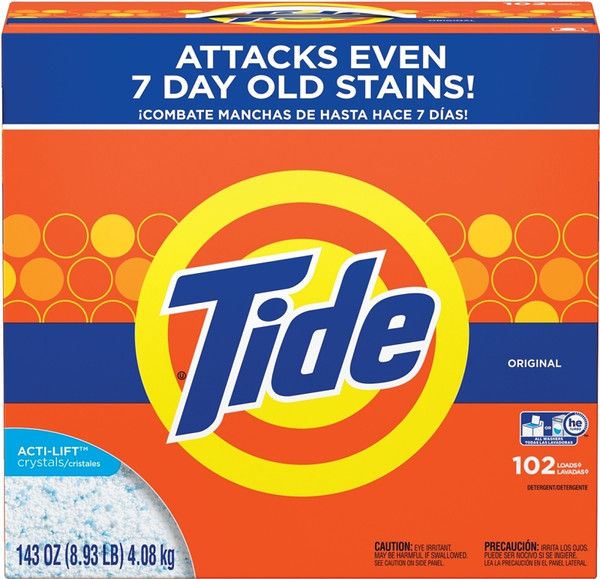 Tide 85006 Laundry Detergent, 8 lb Box, Powder, Original [SKU: ORG4035648]