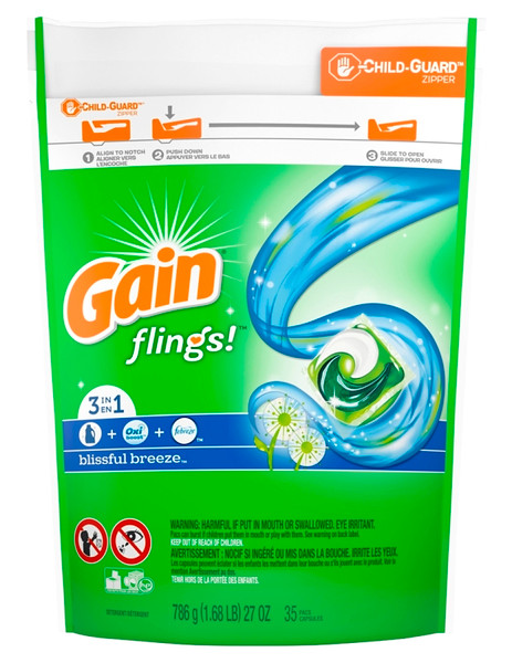 GAIN 037000861973 Laundry Detergent, 27 oz, Liquid, Blissful Breeze [SKU: ORG3781168]