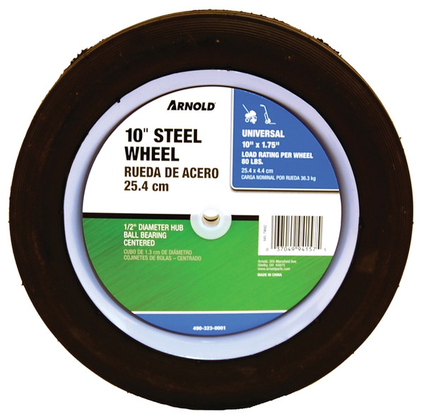ARNOLD 490-323-0001 Tread Wheel, Semi-Pneumatic, Steel [SKU: ORG4979472]