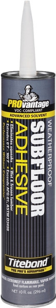 Titebond PROvantage 5481 Subfloor Adhesive, Beige, 10 oz Cartridge [SKU: ORG7496425]