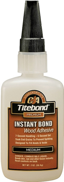 Titebond 6211 Wood Glue, Clear, 2 oz Bottle [SKU: ORG6574784]