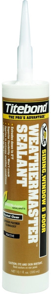 Titebond WeatherMaster 44001 Sealant, White, -75 to 300 deg F, 10.1 oz Cartridge [SKU: ORG4912226]