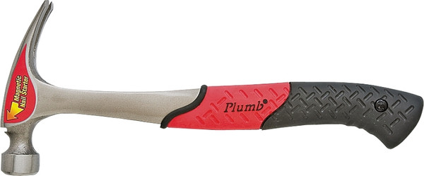 Plumb Pak SS20RN Hammer, 20 oz Head, Premium, Rip, Claw Head, Steel Head, 13-3/4 in OAL [SKU: ORG2732022]
