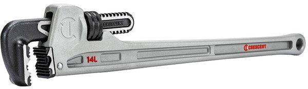 Crescent CAPW14L Pipe Wrench, 0 to 2-3/8 in Jaw, 14 in L, Aluminum, Powder-Coated, Long Handle [SKU: ORG7410970]