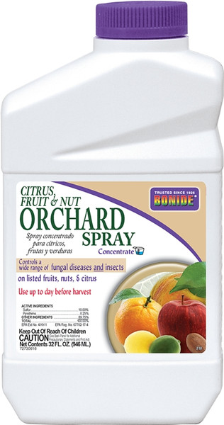 Bonide 218 Fruit and Nut Orchard Spray, Liquid, Spray Application, 1 qt [SKU: ORG6132211]